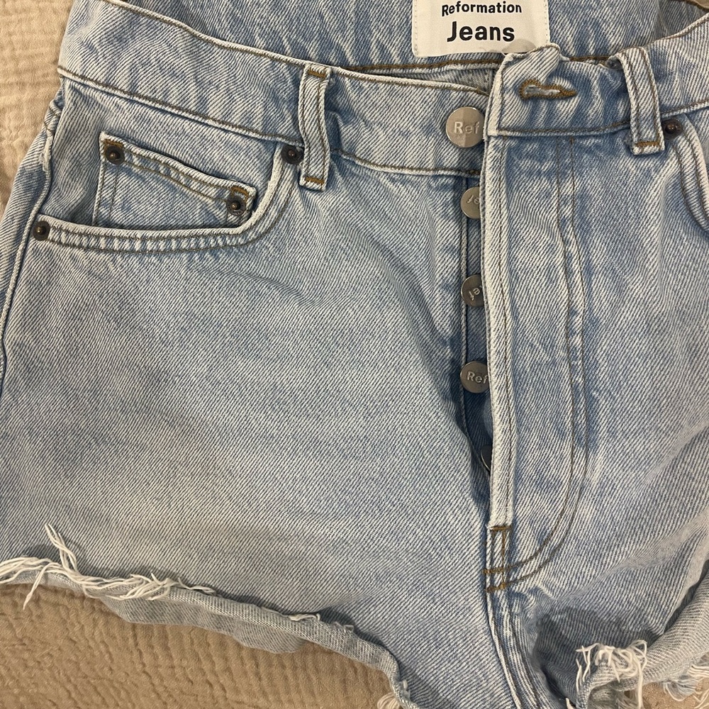 Reformation High Rise Dixie Short in Tahoe 26